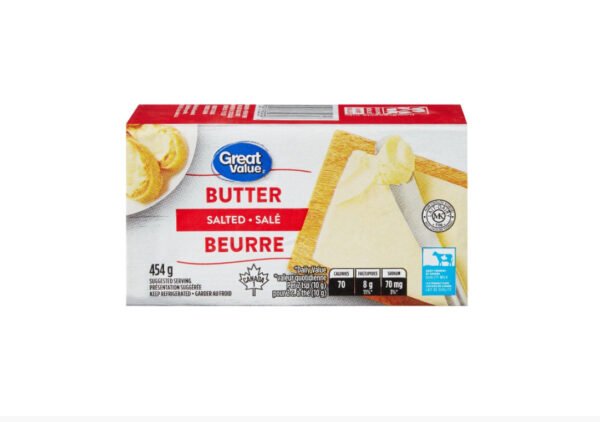 Great Value Salted Butter, 454 g