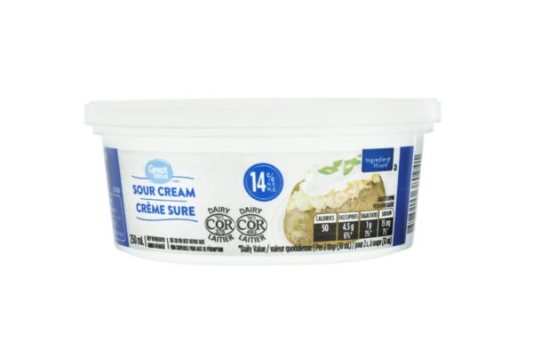 Great Value Sour Cream, 250 mL