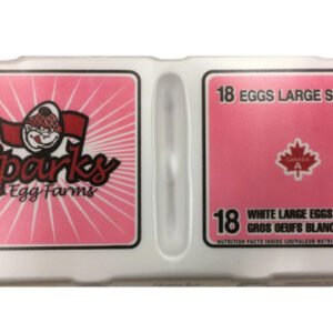 Sparks Large White Eggs, 18 Count