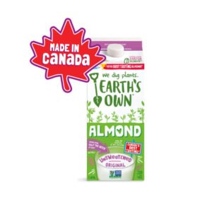 Earth's Own Almond Beverage, Unsweetened Original 1.89L, Earth's Own Almond Milk, Unsweetened Original, Dairy-Free, Plant-Based Beverage 1.89L