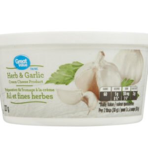 Great Value Cream Cheese Spread Herb & Garlic, 227 g