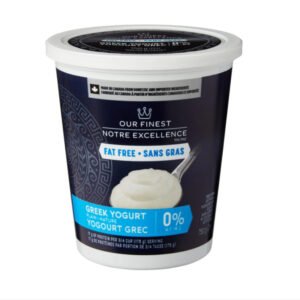 Our FinestTM 0% M.F. Plain Greek Yogurt, 750 g