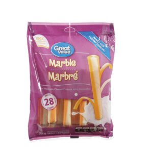 Great Value Marbled Stringable Pizza Mozzarella Cheese, Family Size, 28 Pack