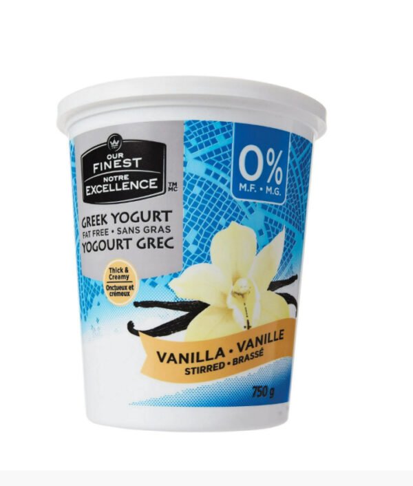 Our Finest Vanilla Greek Yogurt, 750 g