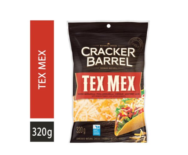 Cracker Barrel Tex Mex Shredded Cheese, 320g