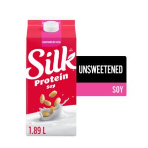 Silk Organic Soy Milk Alternative, Unsweetened, Dairy Free, 8g of protein, 1.89 L