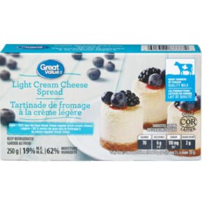 Great Value Light Cream Cheese, 250 g