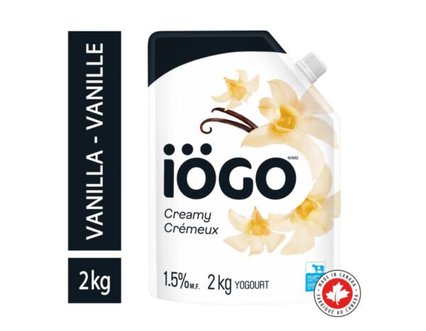 iÖGO Vanilla Yogurt Pouch 1.5%, 2KG