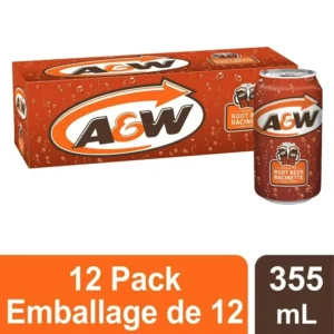 A&W Root Beer® 355mL Cans, 12 Pack, 12 x 355 mL