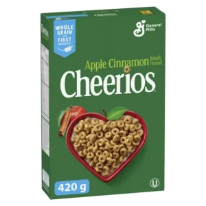 Apple Cinnamon Cheerios Breakfast Cereal, Whole Grains, 420 g, 420 g