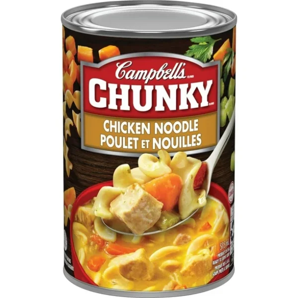 Campbell's® Chunky® Chicken Noodle Ready to Serve Soup, Shelf Stable, Ready to Serve Soup 515 mL