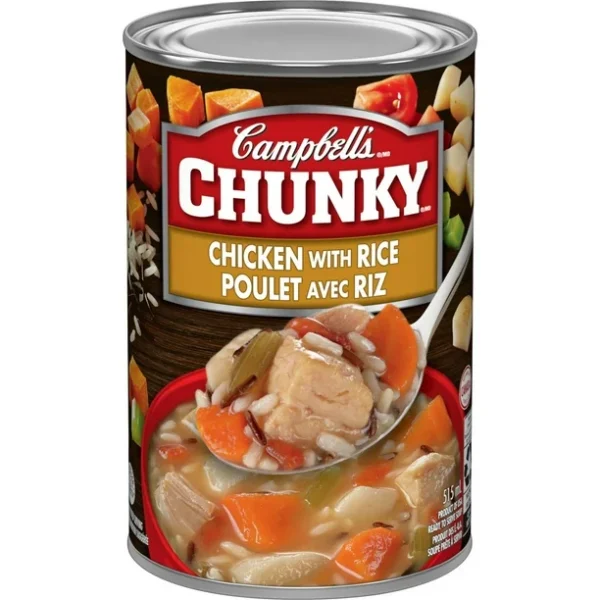 Campbell's® Chunky® Chicken with Rice Ready to Serve Soup, Shelf Stable, Ready to serve soup 515 mL