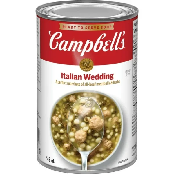 Campbell's® Ready to Serve Italian Wedding Soup, Shelf Stable, Ready to Serve Soup (515 mL)