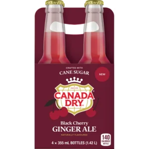 Canada Dry Black Cherry Ginger Ale, 4X355ml