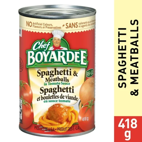 Chef Boyardee® Spaghetti And Meatballs in Tomato Sauce, 418 g