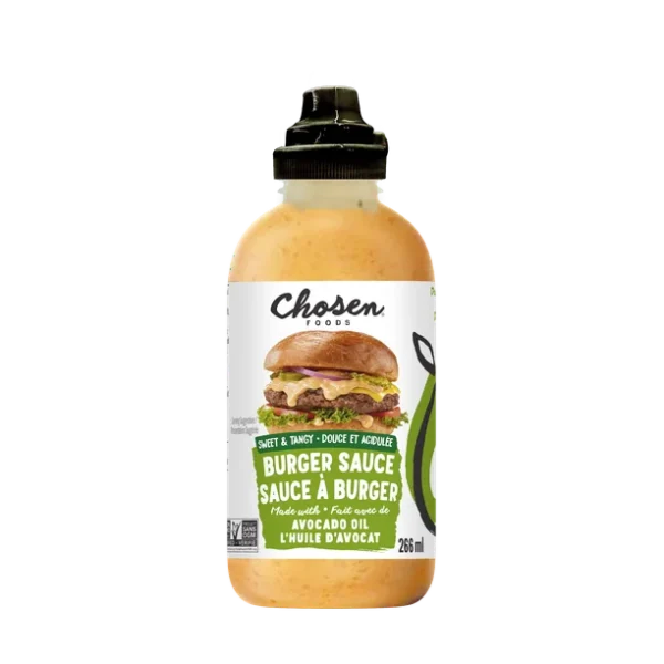 Chosen Foods Sweet & Tangy Burger Sauce 266ml, 266mL