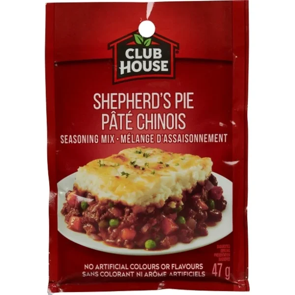 Club House, Dry Sauce Seasoning Marinade Mix, Shepherd's Pie, 47g
