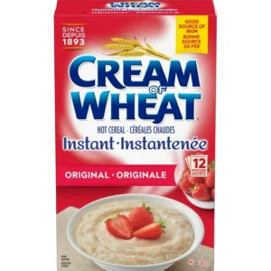 Cream Of Wheat Instant Original Hot Cereal. An excellent source of Vitamin D, iron and calcium., Cream Of Wheat Instant Cereals