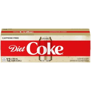 Diet Coke Caffeine Free Fridge Pack Cans, 355 mL, 12 Pack, 12 x 355 mL