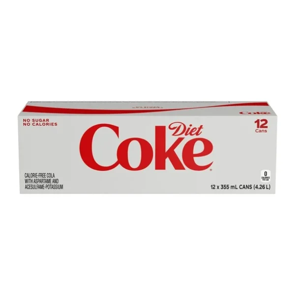 Diet Coke Fridge Pack Cans, 355 mL, 12 Pack, 12 x 355 mL