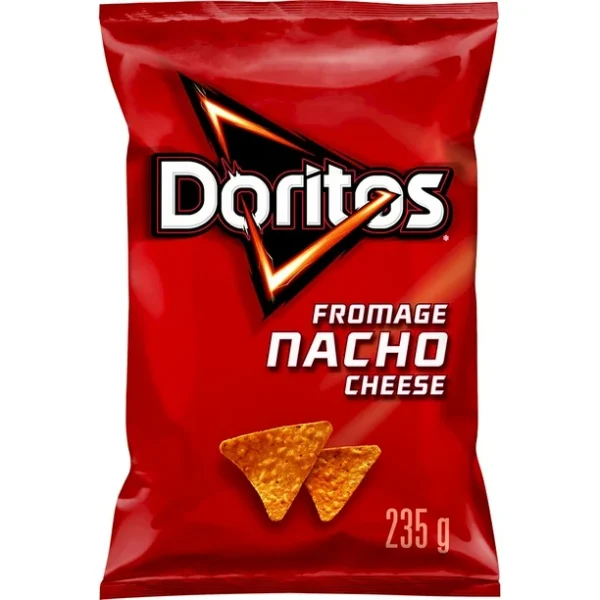 Doritos Nacho Cheese Flavoured Tortilla Chips, Doritos Nacho Cheese Flavoured Tortilla Chips