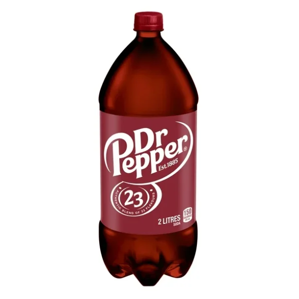 Dr Pepper Soda 2 L, Bottle, 2L