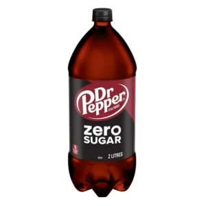 Dr Pepper Zero Sugar Soda 2 L, Bottle, 2 L