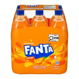 Fanta Orange Bottles, 710 mL, 6 Pack, Fanta Orange
