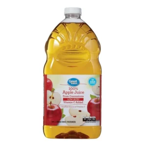 Great Value 100% Low Acid Pure Apple Juice, 1.89L