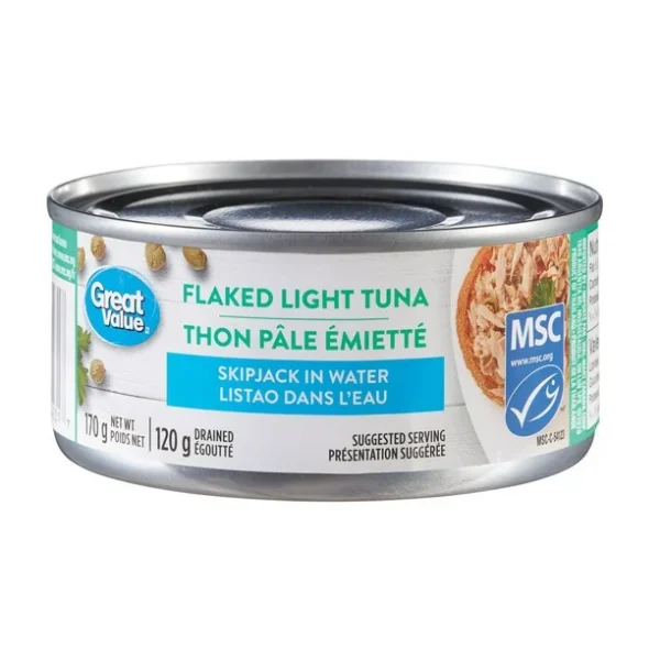 Great Value Flaked Light Tuna, 170 g
