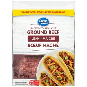 Great Value Lean Ground Beef, 1.09 kg (3 x 364 g)