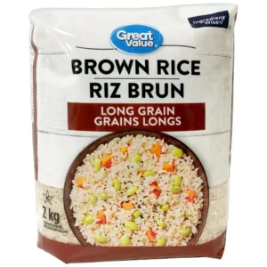 Great Value Long Grain Brown Rice, 2 kg