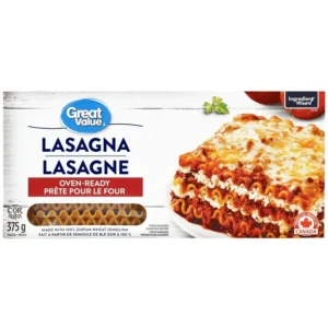 Great Value Oven-Ready Lasagna Pasta, 375 g