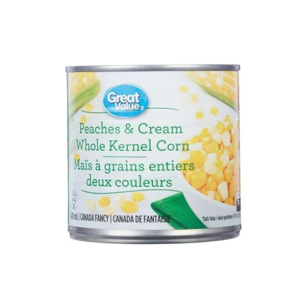 Great Value Peaches & Cream Corn, 341 mL