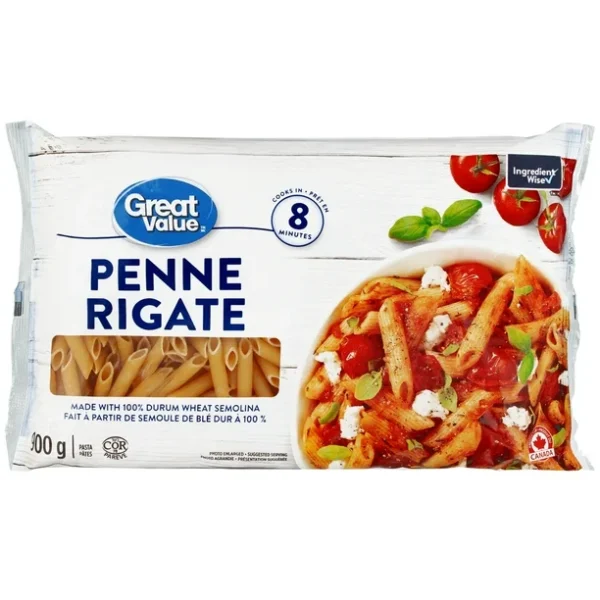 Great Value Penne Rigate Pasta, 900 g