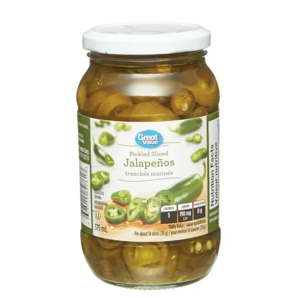 Great Value Pickled Sliced Jalapeños, 375 mL