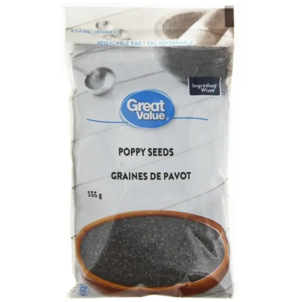 Great Value Poppy Seeds, 155 g