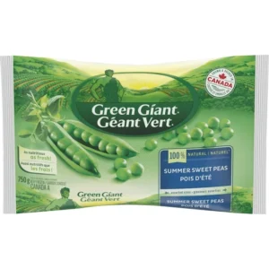 Green Giant 100% Natural Summer Sweet Peas, Grown & Packed in Canada, 750 g (Frozen Vegetables)
