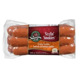 Grimm's Sizzlin' Naturally Smoked Cheddar Smokies, 450g