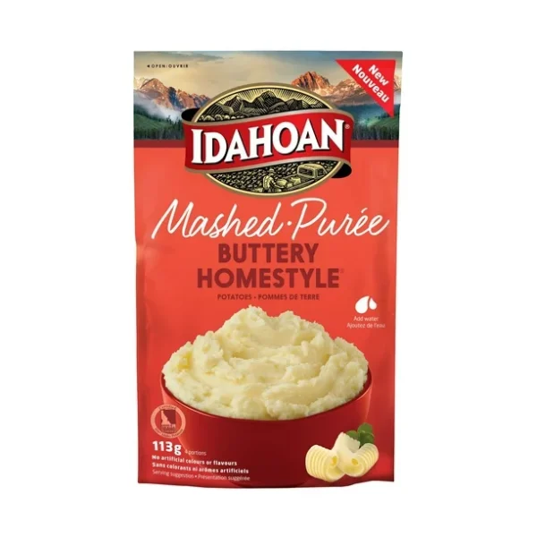 Idahoan Buttery Homestyle Flavoured Mashed Potatoes, 113g