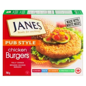 Janes Pub Style Breaded Chicken Burgers, 700g