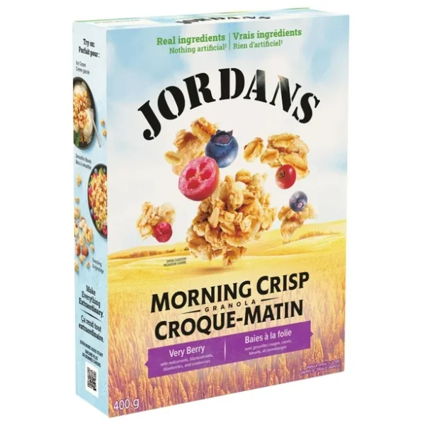Jordans Morning Crisp Very Berry Granola Cereal, 400 g
