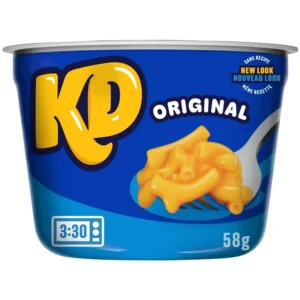 Kraft Dinner Original Macaroni & Cheese Snack Cups, Shelf-Stable, 58g