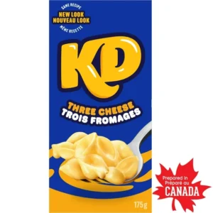 Kraft Dinner Three Cheese Macaroni & Cheese, Shelf-Stable, 175g
