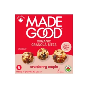 MadeGood Organic Granola Bites Cranberry Maple 5CT, MG Granola Bites Cranberry Maple