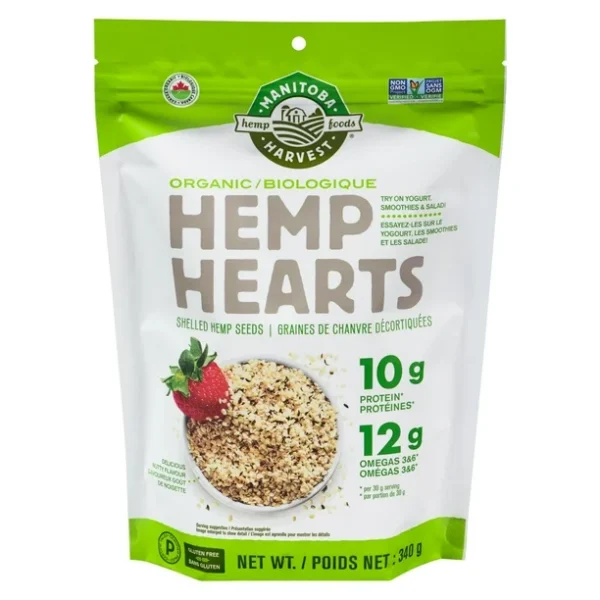 Manitoba Harvest Hemp Foods Hemp Hearts Organic 340G, 340G