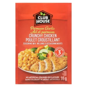 PARMESAN GARLIC CRUNCHY CHICKEN SEASONING MIX, With Club House Crunchy Garlic Parmesan Seasoning on your spice rack, you’ll always have savoury garlic-parm flavour on hand