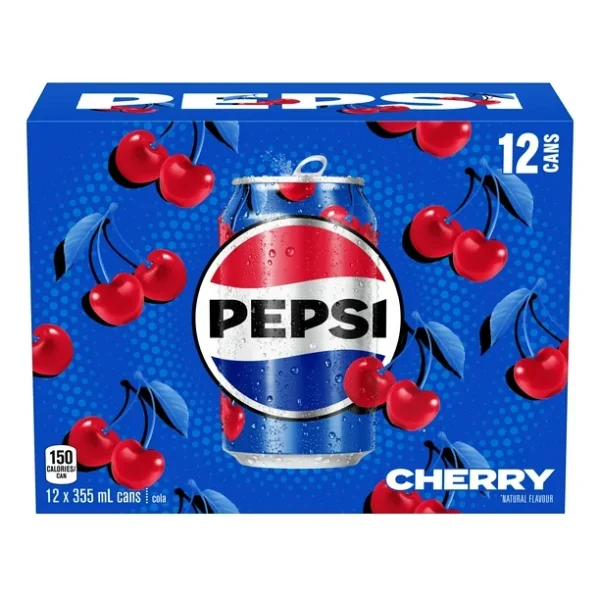 Pepsi Cherry Cola 12 x 355 ml, Cans, 12x355mL