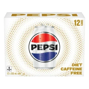 Pepsi Diet Caffeine Free Cola 12 x 355 mL, Cans, 12x355mL