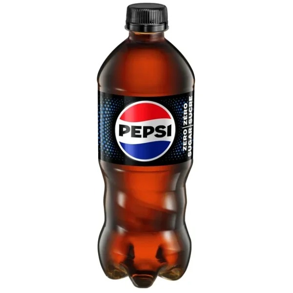 Pepsi Zero Sugar Cola 591 ml, Bottle, 591ml